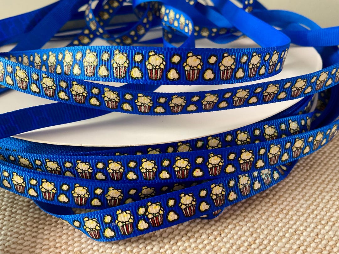 3/8” Movie Theater Popcorn Grosgrain Ribbon by the Yard - Etsy
