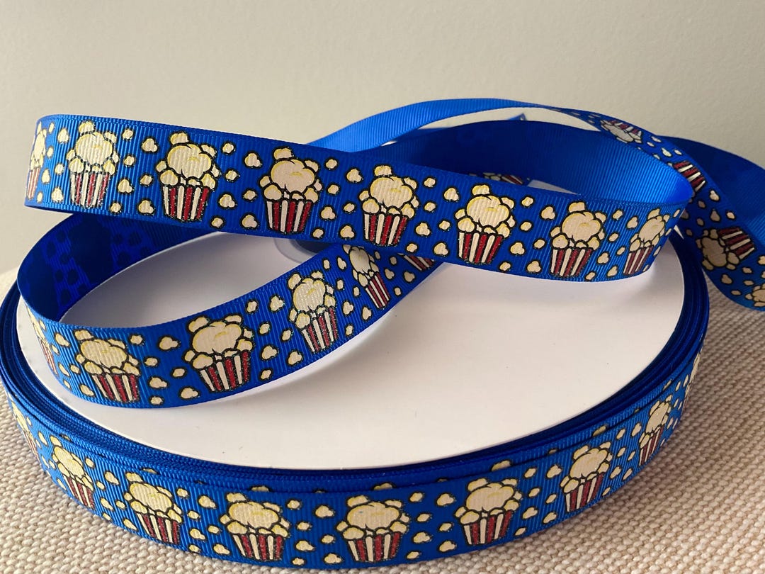 7/8” Movie Theater Popcorn Grosgrain Ribbon by the Yard - Etsy