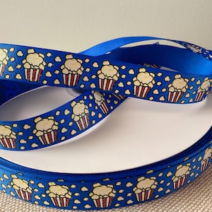 7/8” Movie Theater Popcorn Grosgrain Ribbon By The Yard
