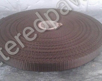 5/8" Brown Heavy Duty Nylon Webbing