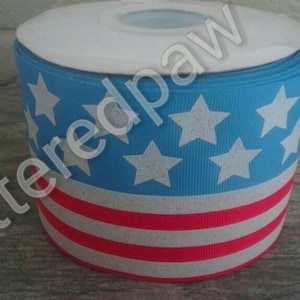3&quot; Patriotic American Flag Grosgrain Ribbon