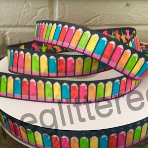 7/8 ”Bleistifte Ripsband