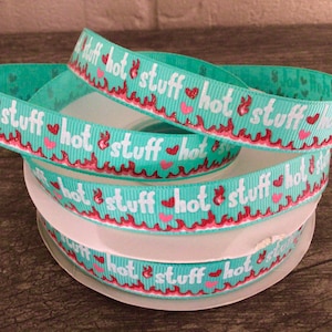 5/8” Hot Stuff on Tropic Grosgrain Ribbon