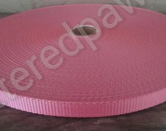 5/8" Pink Heavy Duty Nylon Webbing