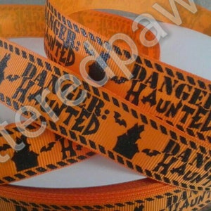 7/8 &quot;-Halloween Gefahr Haunted Ripsband