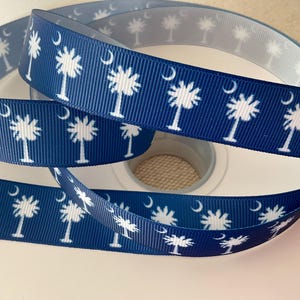 7/8” South Carolina Grosgrain Ribbon By The Yard