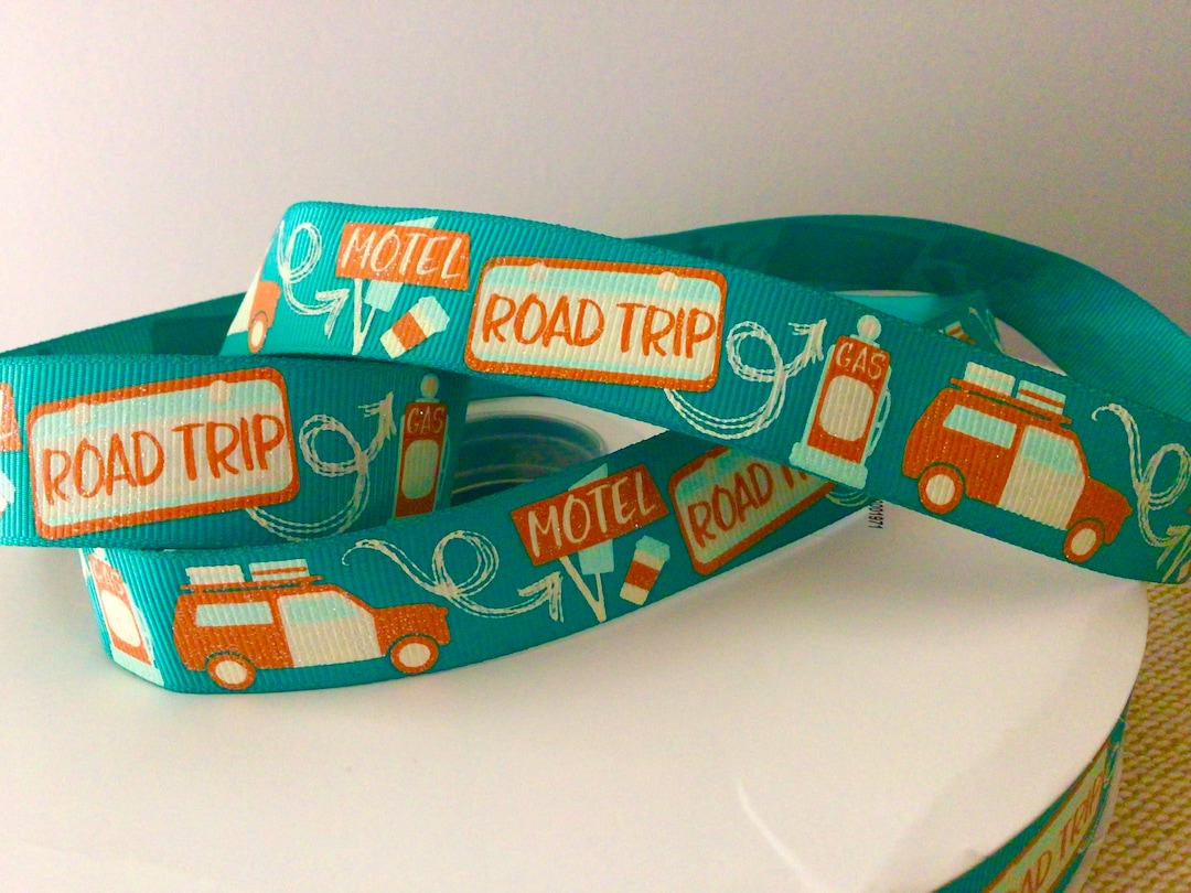 Road Ribbin 7/8” Road Trip Grosgrain Ribbon - Etsy