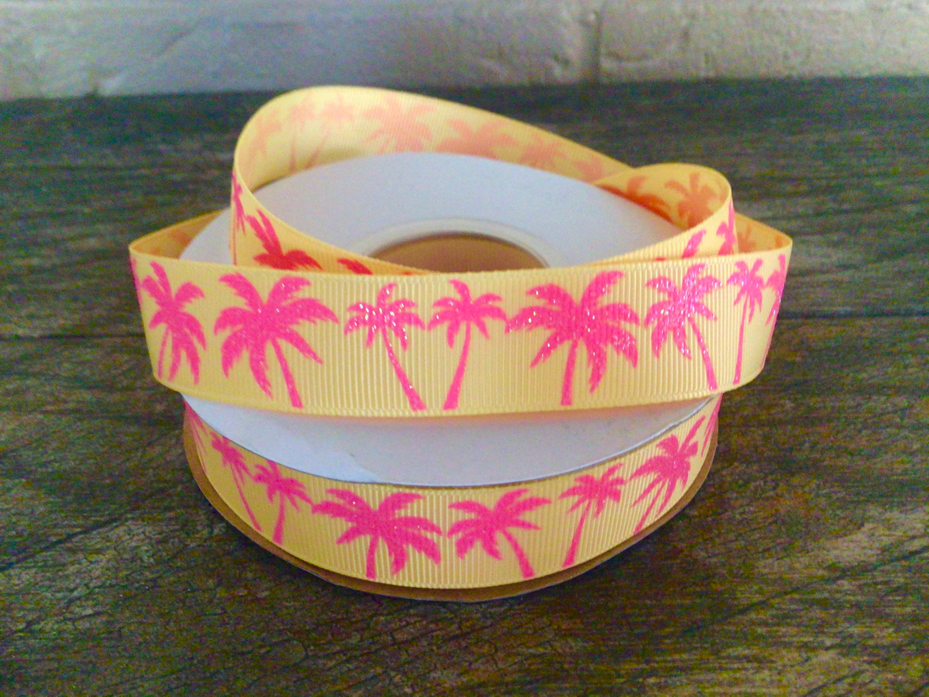 2-50 Yds,coconut Ribbon,tropical Ribbon,grosgrain Ribbon,craft Ribbon,ribbon  for Crafts,ribbon for Bows,ribbon for Sewing,ribbon by the Yard 