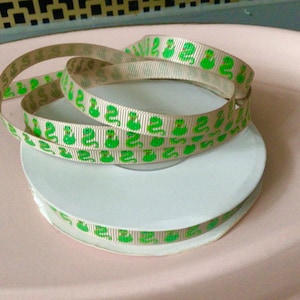3/8” Snakes on Tan Grosgrain Ribbon
