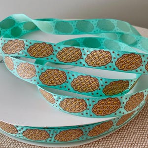 5/8” Waffeln auf Tropic Ripsband Meterware