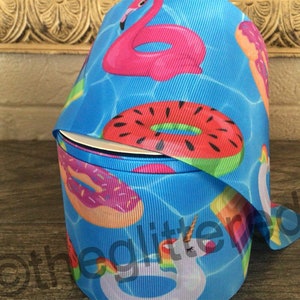 3” Swimming Pool Floats Grosgrain Ribbon