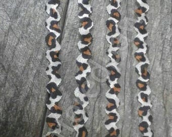 1/4" Leopard Print Stretch Ric Rac