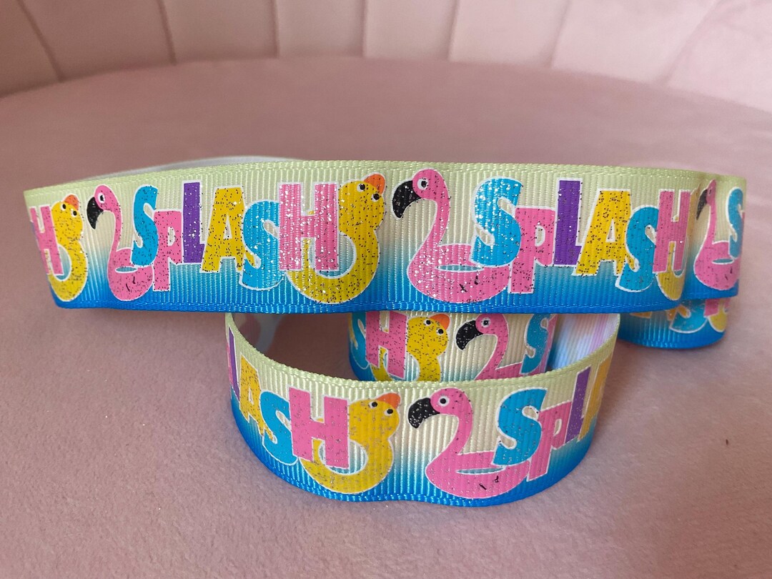 Force Pool Ribbon 7/8” Splash Pool Floats Grosgrain Ribbon by the Yard - Etsy