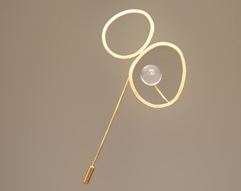 Biglass Murano glass Brooch pin