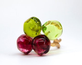 Murano glass ring adjustable Chania Collection