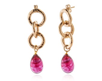 Pendientes LALETI con perlas de cristal de Murano