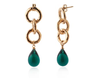 Pendientes LALETI con perlas de cristal de Murano
