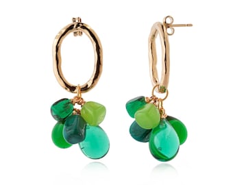 Pendientes LALETI con perlas de cristal de Murano