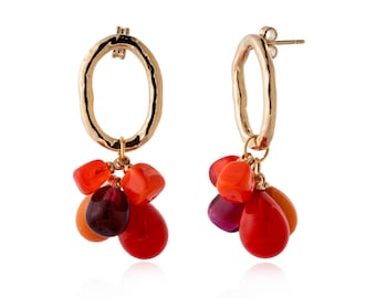 Pendientes LALETI con perlas de cristal de Murano