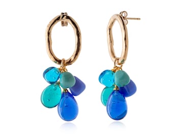 Pendientes LALETI con perlas de cristal de Murano