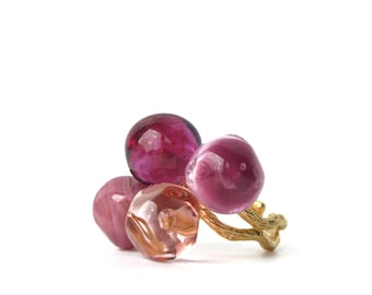 Murano glass ring adjustable Chania Collection