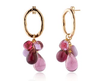 Pendientes LALETI con perlas de cristal de Murano