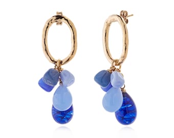 Pendientes LALETI con perlas de cristal de Murano
