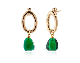 Pendientes LALETI con perlas de cristal de Murano