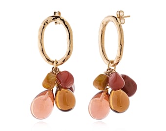 Pendientes LALETI con perlas de cristal de Murano