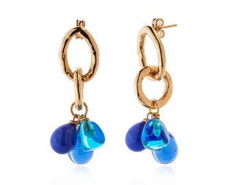 Pendientes LALETI con perlas de cristal de Murano
