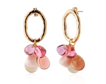 Pendientes LALETI con perlas de cristal de Murano