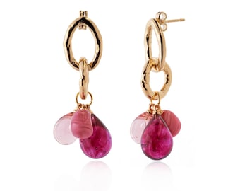 Pendientes LALETI con perlas de cristal de Murano