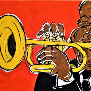 Trumpet Player, Art PrintChristmas