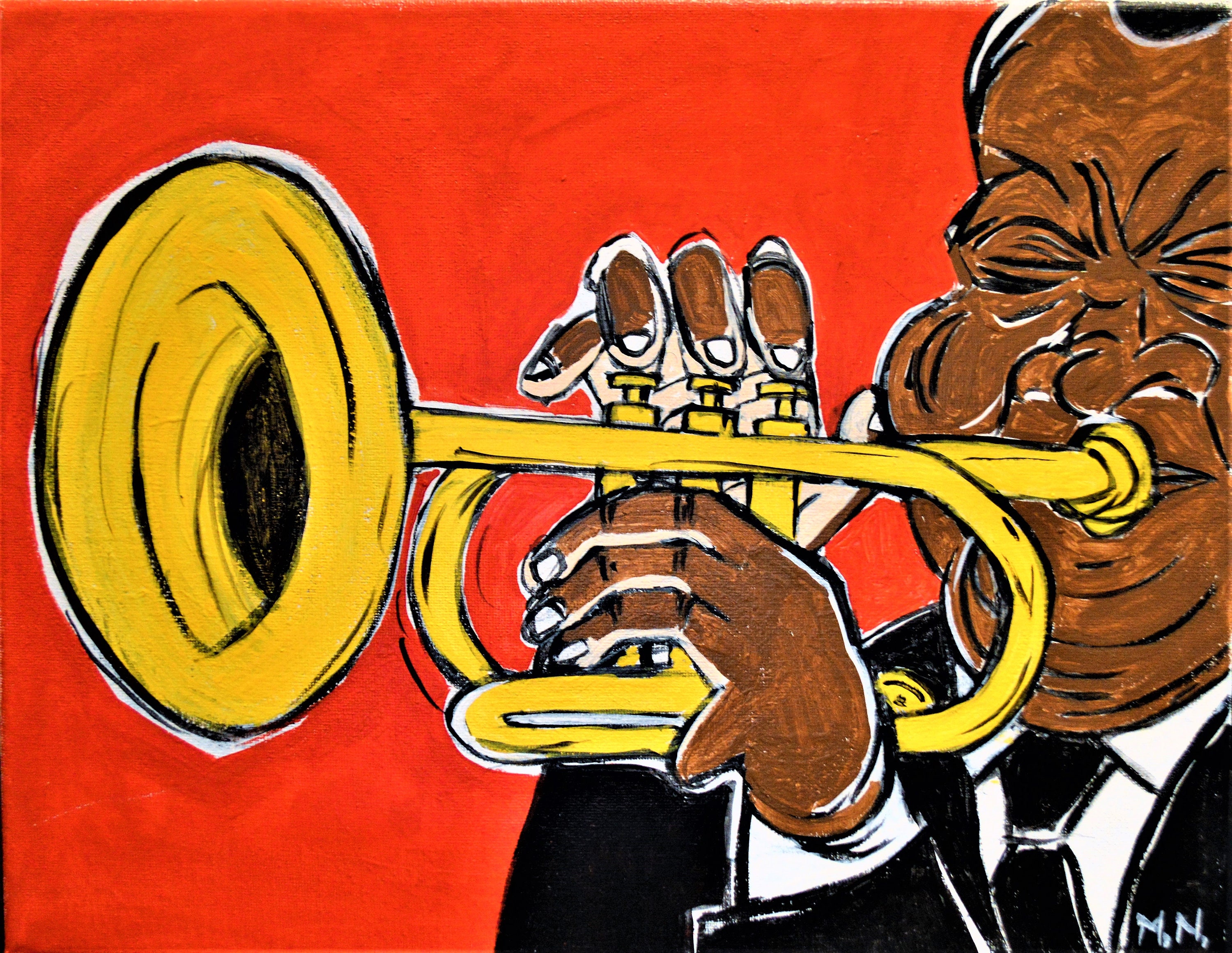 Trumpet Player Art Print - Etsy