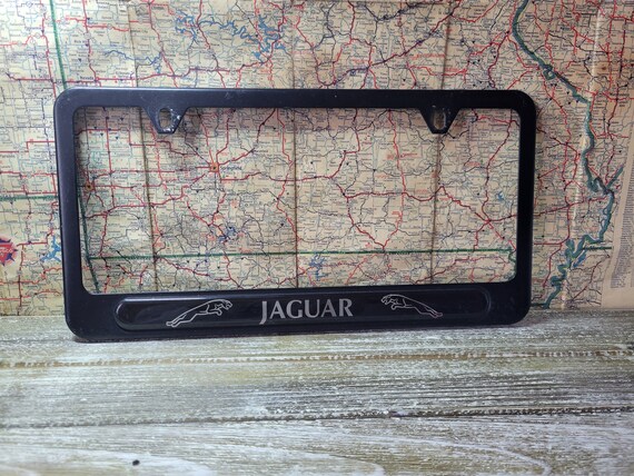Jaguar license plate deals cover