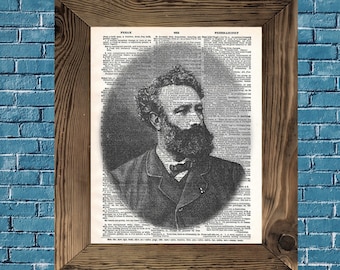 Dictionary art Jules Verne Artwork