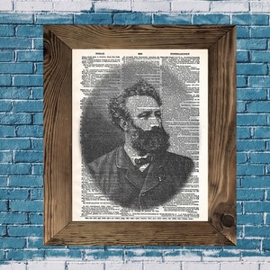 Dictionary art Jules Verne Artwork