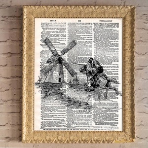 Dictionary art Don Quixote Artwork Miguel de Cervantes