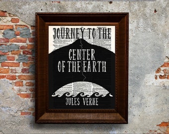 Journey to the Center of the Earth Jules Verne Dictionary Art