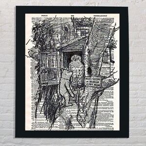 Winnie the Pooh Dictionary Art A. A. Milne Gift