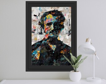 Edgar Allan Poe Portrait Abstract Art Novelist Artwork Poet