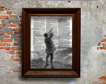 Gulliver's Travels Home Decor Book art Dictionary Page