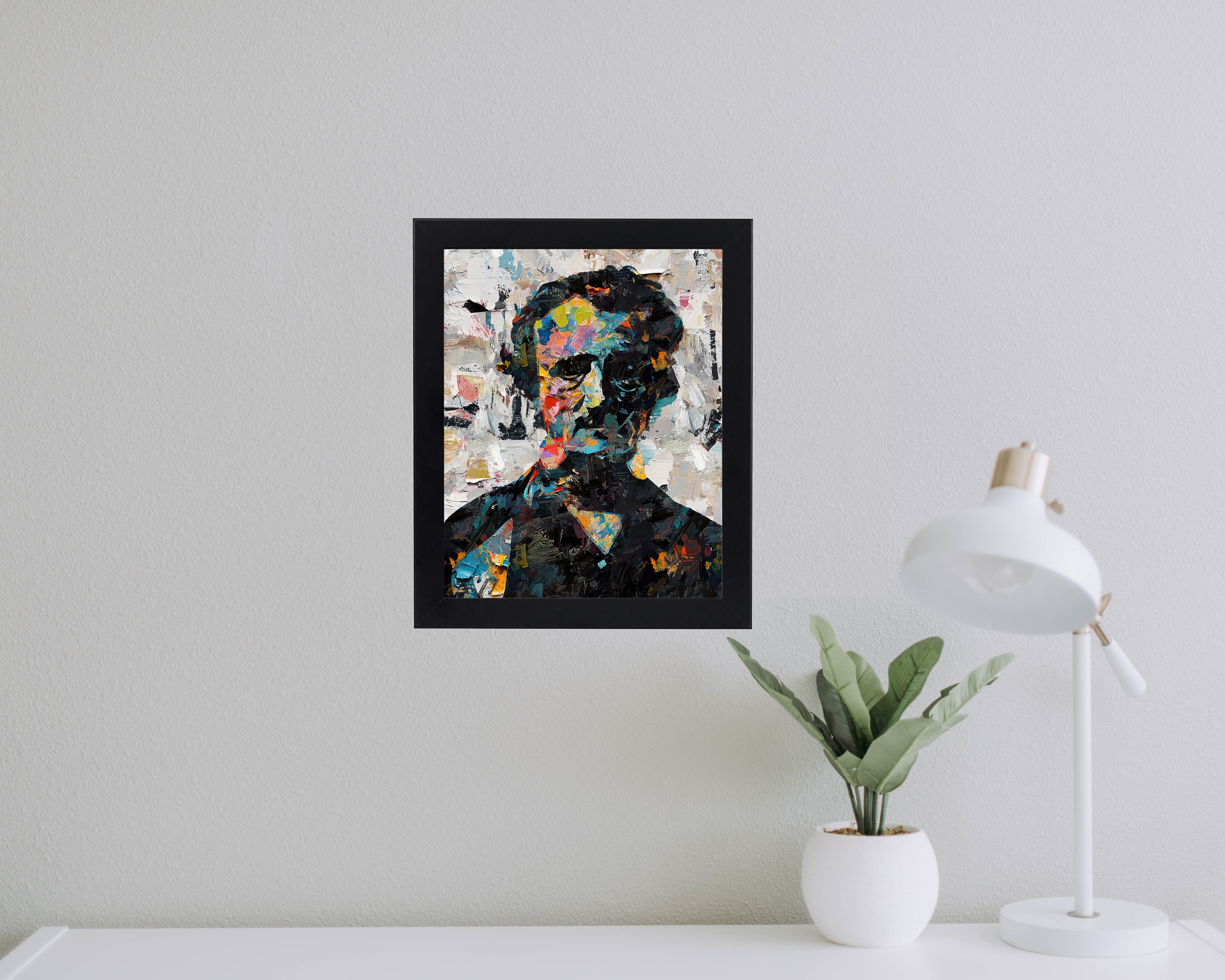 Edgar Allan Poe Portrait Abstract Art Novelist Artwork Poet - Etsy