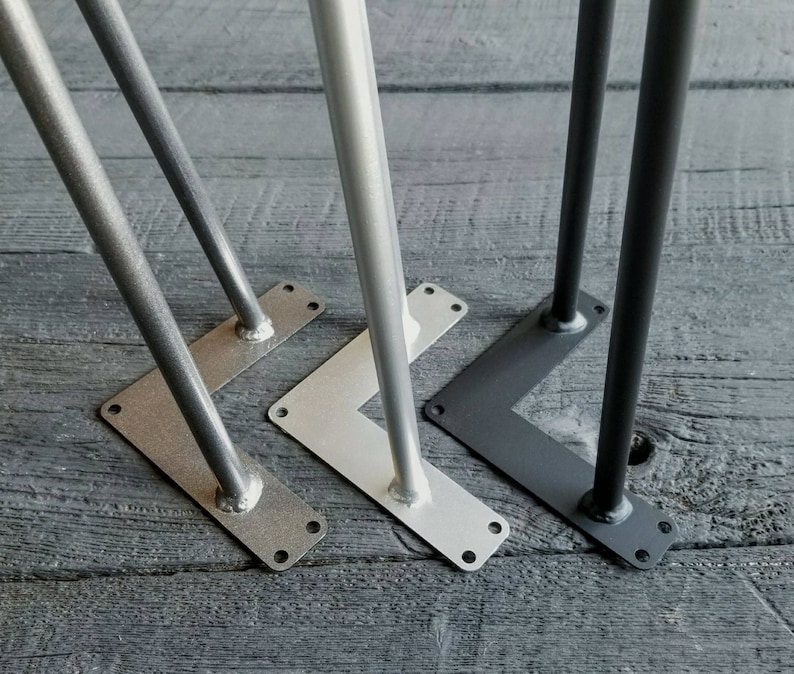 1x Hairpin Leg 430 powdercoated, coffee table legs, Steel legs, console table, dining table legs, metal base, bench, metal legs image 6