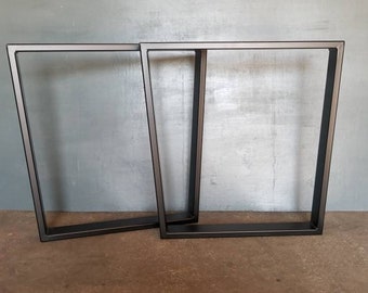 Metal Base Trapezoid Style Up for sale Perfect for Dining Table Base, Table Legs Set of 2