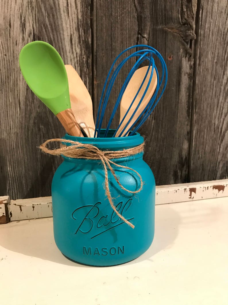 Utensil Holder Dog Treats Vase Mason Jar Canister Cookie Jar Storage Jar Kitchen Canister