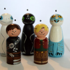 Dragons & Trainers Peg Dolls