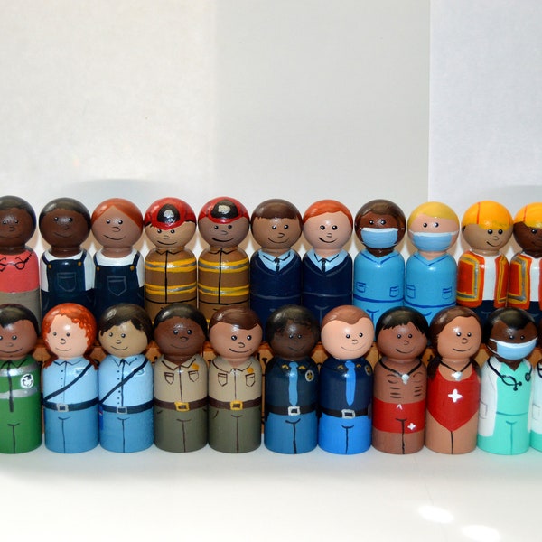 Community Helper Peg Dolls