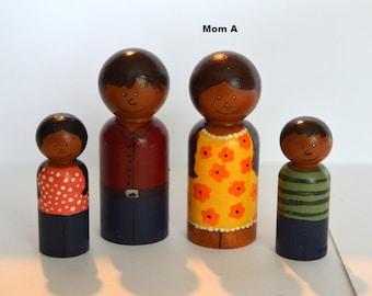 Customizable Family Peg Dolls