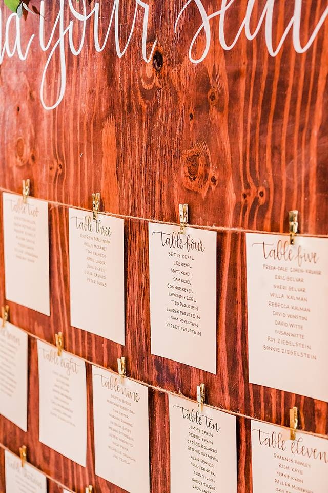 Hand Lettered Table Assignment Sign Calligraphy - Etsy